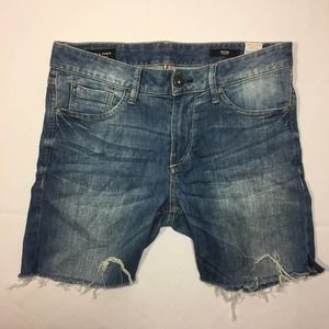 Jack & Jones Slim Cut Off Denim Shorts